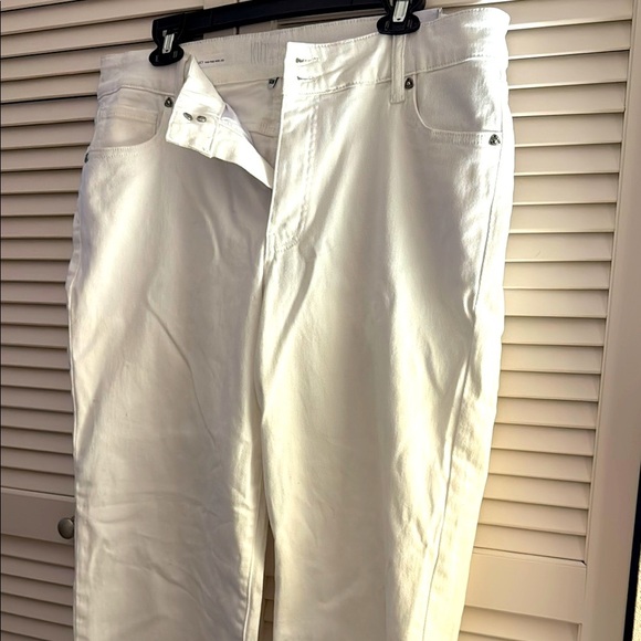 Kut from the Kloth White Denim Jeans High Rise Wide Leg Lucy Size 14W NWOT - Picture 1 of 7